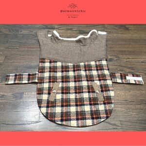Deluxe Plaid Dog Coat | Size Dogs XL